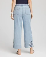 Lightweight Drawstring Cropped Denim