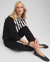 Zenergy® Luxe Cashmere Blend Striped Sweater