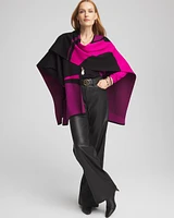 Colorblock Swirl Ruana