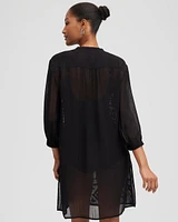 Embroidered Swim Dress Coverup
