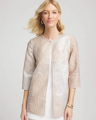 Travelers™ Collection Metallic 3/4 sleeve Jacket