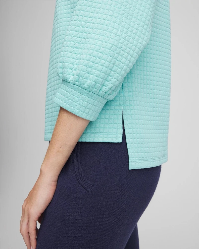 Zenergy® Jacquard Bubble-Sleeve Top