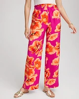 Tropical Smocked Pull-On Pants