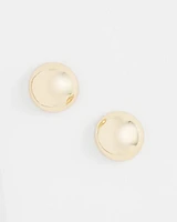 No Droop™ Gold Tone Bead Stud Earrings
