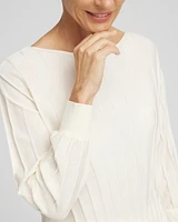 Pleated Long Sleeve Sweater