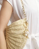 Fish Pearl-Effect Bag Charm Key Chain
