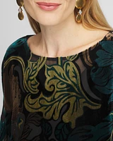 Velvet Burnout Poncho