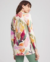 Floral Open-Front Cardigan