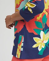 Floral V-neck Tunic