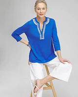 Linen Embellished Tunic