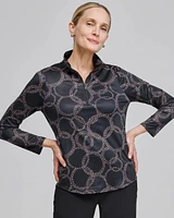 Zenergy® UPF Polka Dot Long Sleeve Top