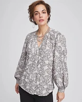 Crepe Embroidered Blouse
