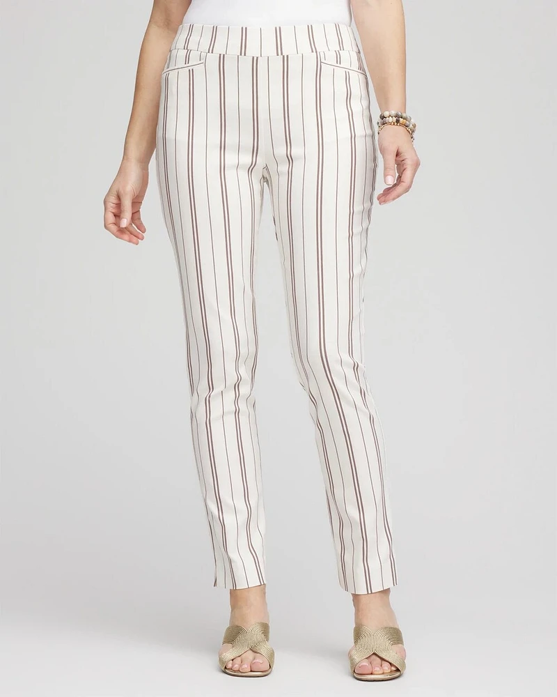 Petite Brigitte™ Striped Ankle Pants