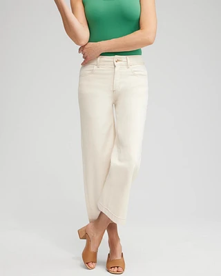 Cropped Wide Leg Jeans