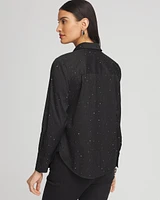 Sparkle Embellished Poplin Shirt