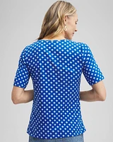 Checkered Everyday Elbow Sleeve Tee