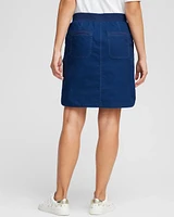 Poplin Ribbed Skort