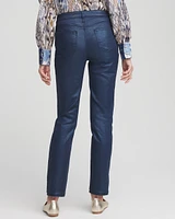Girlfriend Coated Ankle Jeans