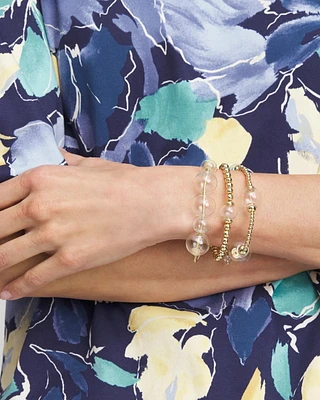 Glass & Gold Bracelet
