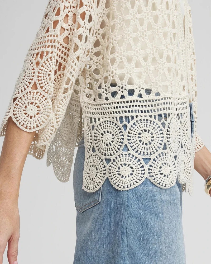 Crochet Cotton Kimono