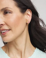 No Droop® Agate Stone Flamingo Stud Earrings