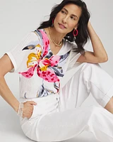 Floral Print Dolman Pullover