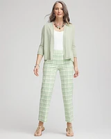 Brigitte™ Wide Leg Plaid Cropped Pants