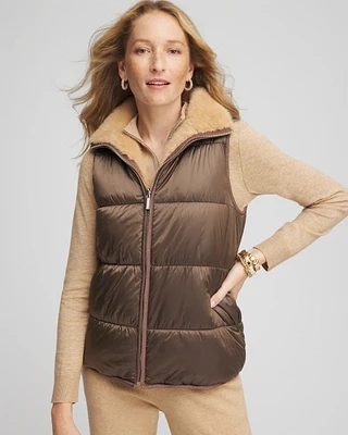 Zenergy® Reversible Faux-Fur Vest
