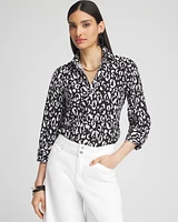 No Iron™ Stretch Leopard Shirt