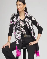 Floral Intarsia Pullover Sweater