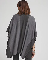 Embellished Colorblock Ruana