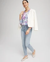 Paisley Slub Scoop Neck Tee