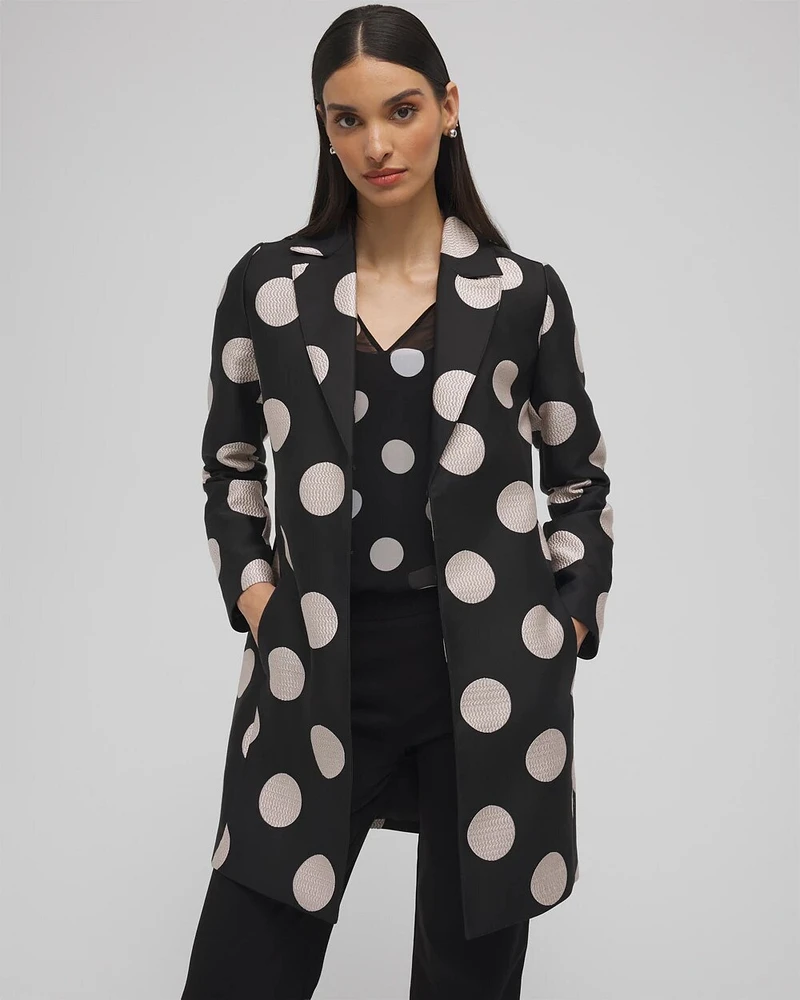 Polka Dot Jacquard Topper