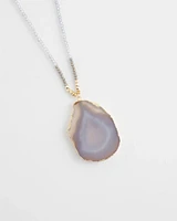 Adjustable Agate Stone Necklace