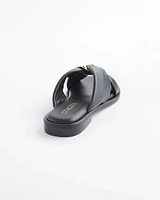 Black Leather Sandals