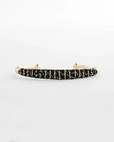 Thread Wrapped Cuff Bracelet