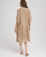 Crochet-Knit Sequins Ruana