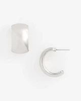 No Droop® Silver-Tone Hoop Earrings
