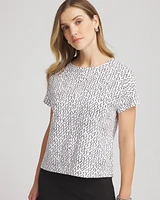 Zenergy® UPF Knit Geo-Print Dolman Top