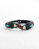 Raffia Parrot Hinge-Cuff Bracelet