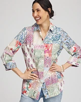 No Iron™ Floral Paisley Shirt