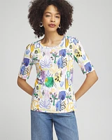 Surreal Jewel Neck Tee