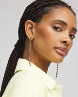 No Droop™ Iridescent Linear Drop Earrings