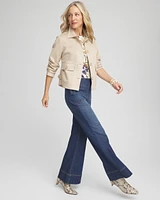 Faux Suede Cropped Jacket