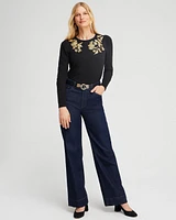 Black Embellished Top