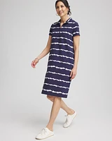 Zenergy® UPF Knit Tie Dye Half-Zip Dress