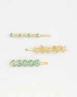 Goldtone Ocean Motif Hair Pins