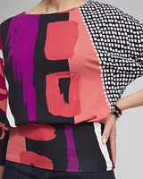 Touch of Cool™ Abstract Banded Hem Tee