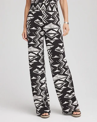 Travelers™ Crinkled Knit Wide-Leg Pants