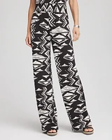 Travelers™ Crinkled Knit Wide-Leg Pants